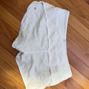 white lulu lemon shorts